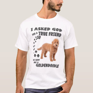Camiseta Mini Goldendoodle Citação Mãe, Pai De Dodle Arte G