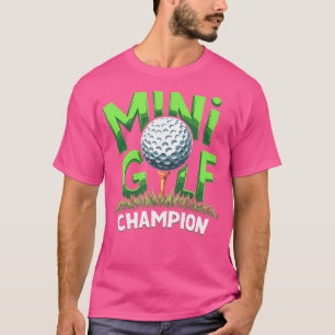 Camiseta Mini Golf Champion Golfe Divertido Para Vencedores