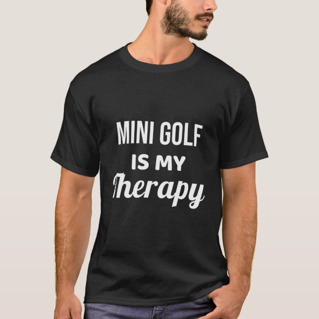 Camiseta Mini Golf É Meu Minigolfe De Terapia (Frente)
