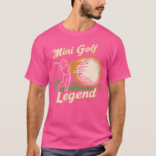 Camiseta Mini Golf Legend Engraçado Campeão de Golfe Miniat
