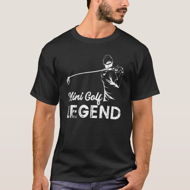 Camiseta Mini Golf Legend Golfing Player Golfer Coach Graph (Frente)