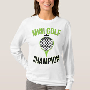 Camiseta Mini Golf Miniatura Campeão de Golfe Funny Golfer