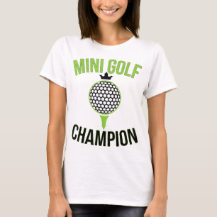 Camiseta Mini Golf Miniatura Campeão de Golfe Funny Golfer