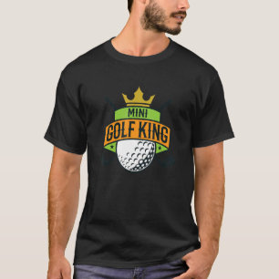 Camiseta Mini Golf Rei Golf Jogador Golfe Golfe Ball Drive