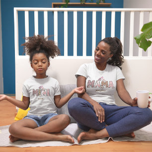 Camiseta Mini Groovy com nome personalizado Correspondendo 
