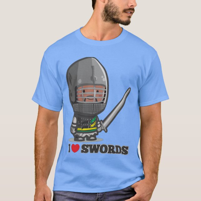 Camiseta Mini Knight I love swords friends (Frente)
