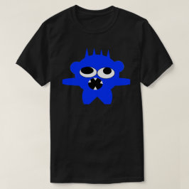 Camiseta Mini Monstro Azul da Skullnskin com Desig