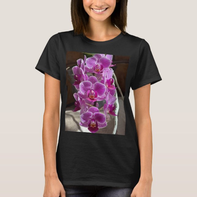 Camiseta Mini Phalaenopsis Sogo Vivien Purple Orchid Flower (Frente)