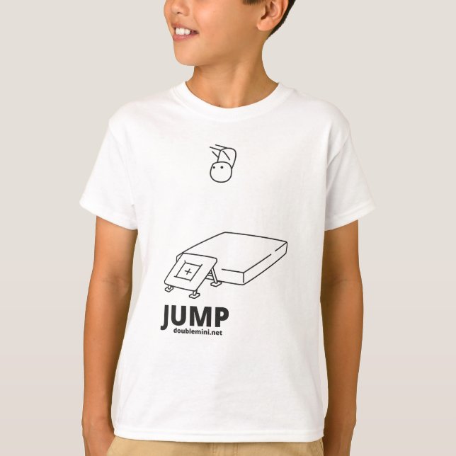 Camiseta Mini SALTO do trampolim (Frente)