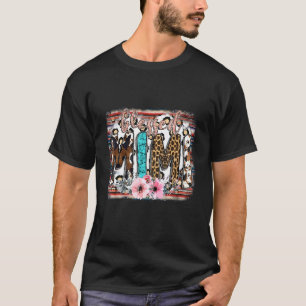 Camiseta Mini Serape Ocidental de Vacaça Leopardo Abençoada