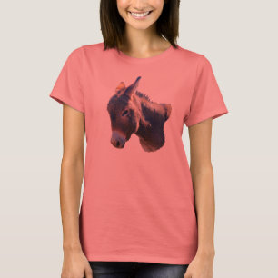 Camiseta Mini t-shirt das senhoras do asno