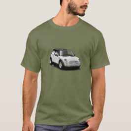 Camiseta Mini t-shirt moderno branco do carro