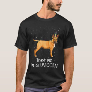 Camiseta Miniatura Bull Terrier Confie Em Mim Um Cão Unicór