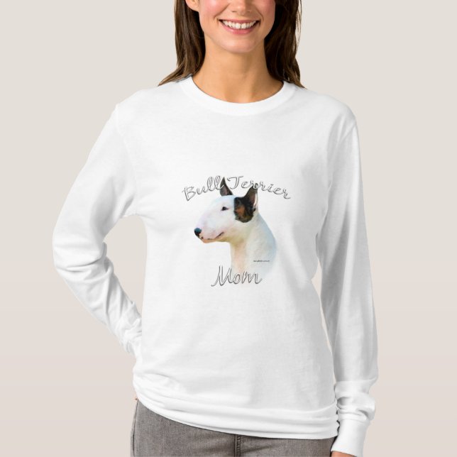 Camiseta Miniatura Bull Terrier Mãe 2 (Frente)