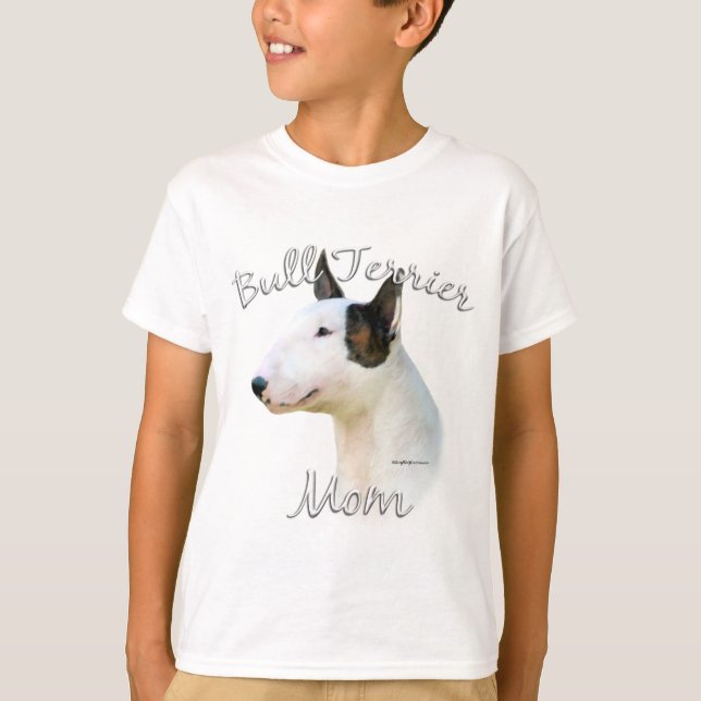 Camiseta Miniatura Bull Terrier Mãe 2 (Frente)