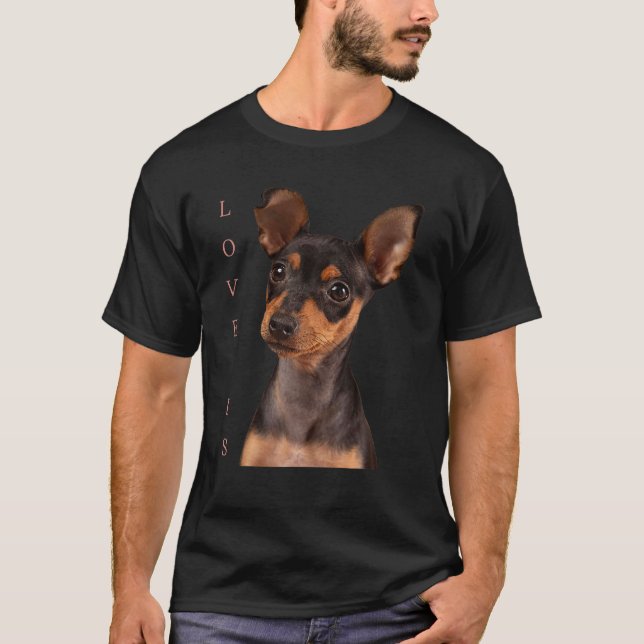 Camiseta Miniatura Cachorro Cachorro Mãe Pai Adorável Pet C (Frente)