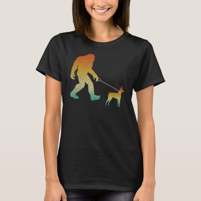 Camiseta Miniatura Caminhada Bigfoot Pinscher Engraçado Sas (Frente)
