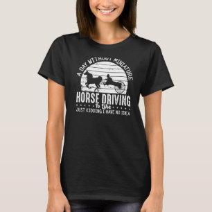 Camiseta Miniatura Carrinho de Condução de Cavalo Carrinho