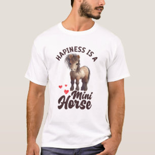 Camiseta Miniatura Cavalo Mini Cavalo Pet Pequeno Pôr Pó Ca