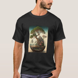 Camiseta Miniatura da Árvore de Pintura em Árvore