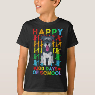 Camiseta Miniatura Estudante de Cachorro Schnauzer Feliz 10