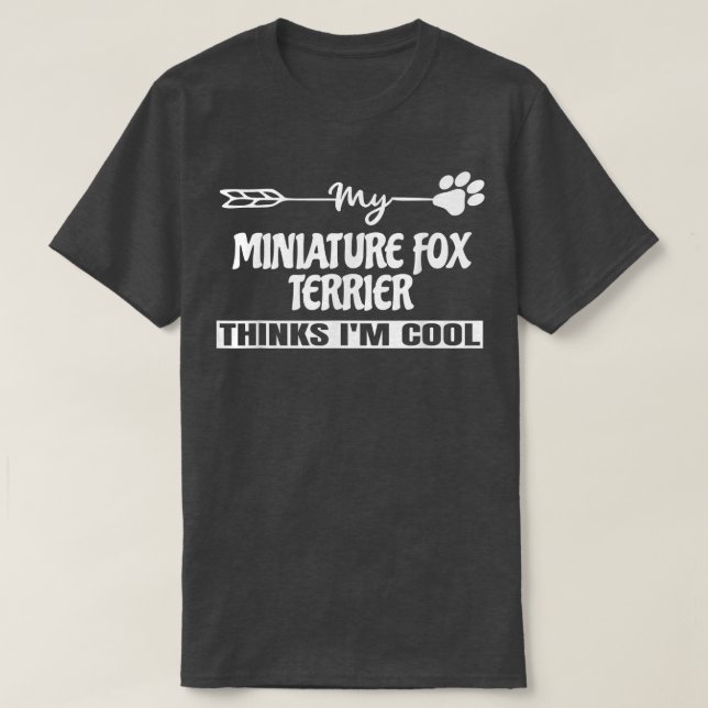 Camiseta Miniatura para Proprietários Terrier (Frente do Design)