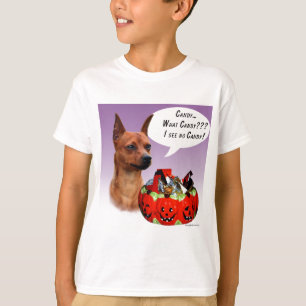 Camiseta Miniatura Pinscher Halloween Candy