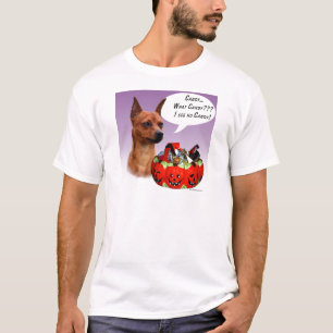 Camiseta Miniatura Pinscher Halloween Candy