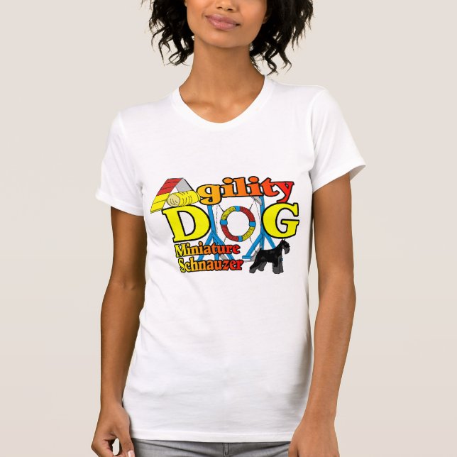 Camiseta Miniatura_Schnauzer_Agilidade (Frente)