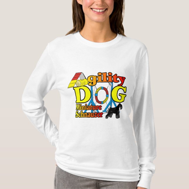 Camiseta Miniatura_Schnauzer_Agilidade (Frente)