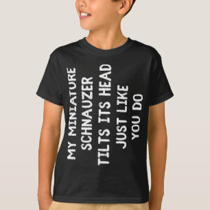Camiseta Miniatura Schnauzer Cachorro Engraçado Sobrevivent