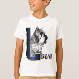 Camiseta Miniatura Schnauzer LOVE