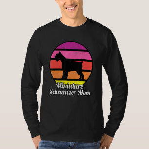 Camiseta Miniatura Schnauzer Mãe I Retro Mini Schnauzer