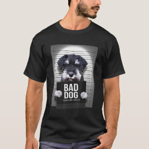 Camiseta Miniatura Schnauzer Mugshot Shirt