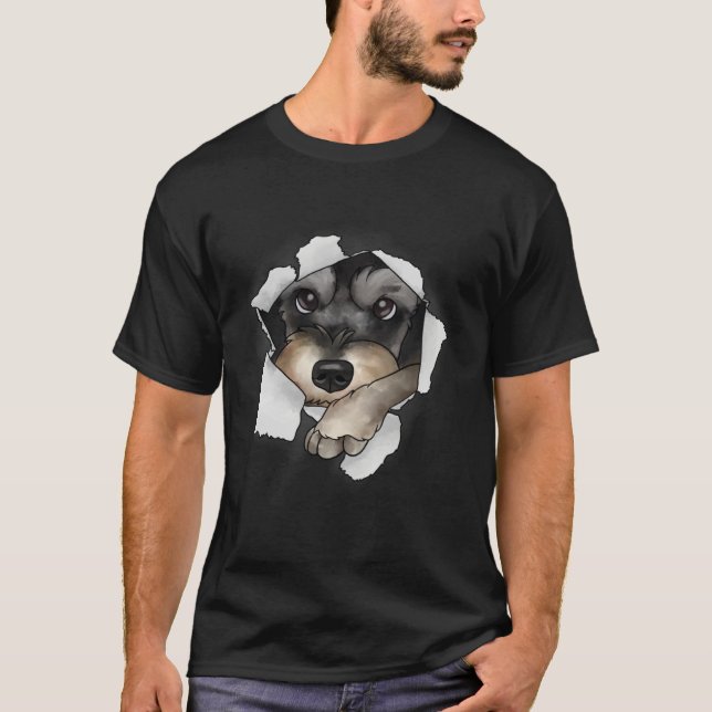 Camiseta Miniature Schnauzer (Frente)