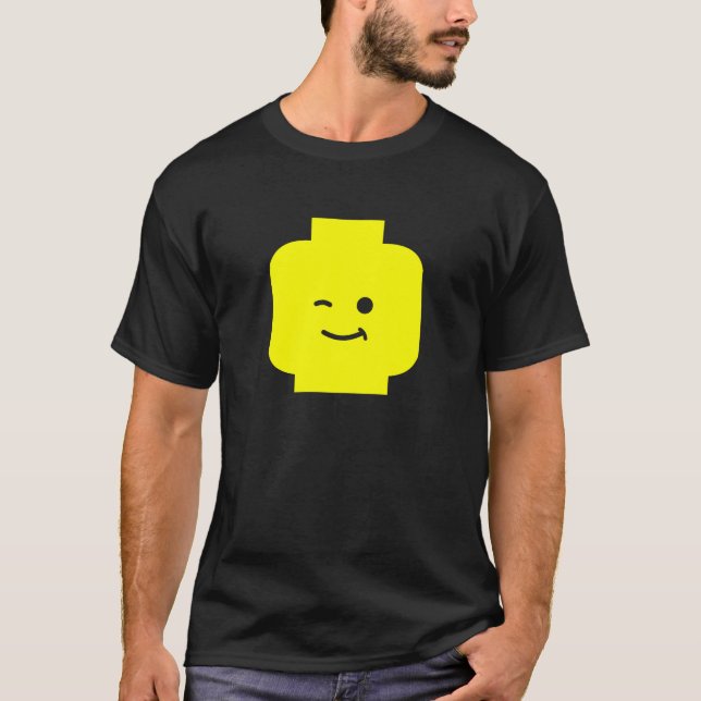 Camiseta Minifig que pisc a cabeça personaliza perto meu (Frente)