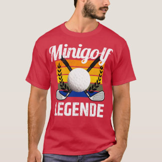 Camiseta Minigolf Legende Golfball Golf Lustige Sprche