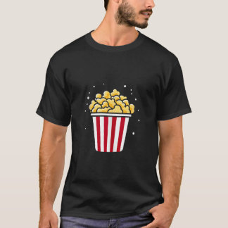 Camiseta Mínima Comida de Açúcar de Pipoca Simples, Engraça