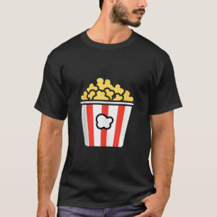Camiseta Mínima Comida de Açúcar de Pipoca Simples, Engraça
