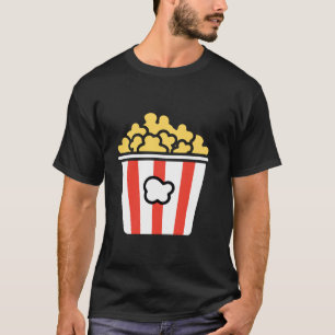 Camiseta Mínima Comida de Açúcar de Pipoca Simples, Engraça