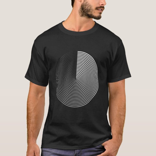 Camiseta Minimal 20s Geometric Simple Primitive Circle Shap (Frente)