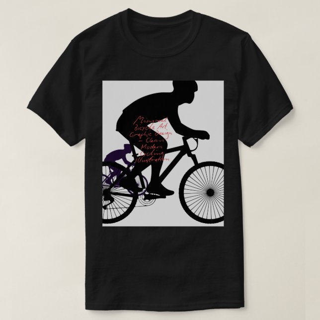 Camiseta Minimal Bicycle Art  (Frente do Design)