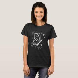 Camiseta Minimal Butterfly T-Shirt – Elegant Simple Nature