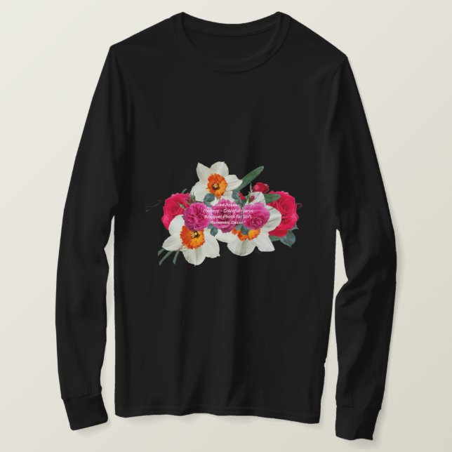 Camiseta Minimal Flower Line Art | Aesthetic Botanical  (Frente do Design)