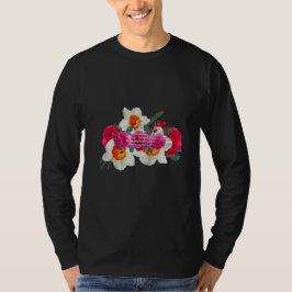 Camiseta Minimal Flower Line Art | Aesthetic Botanical 