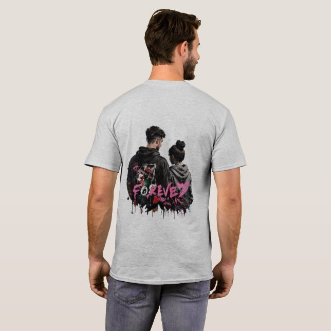 Camiseta Minimal Front Logo Back Print | Boas Vibr (Parte Traseira Completa)