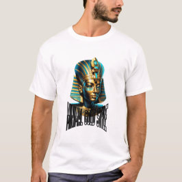 Camiseta Minimal Gold Logo – Luxo Streetwear