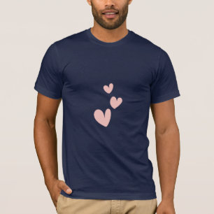 Camiseta Minimal Hearts Moletom de Amor Fofo
