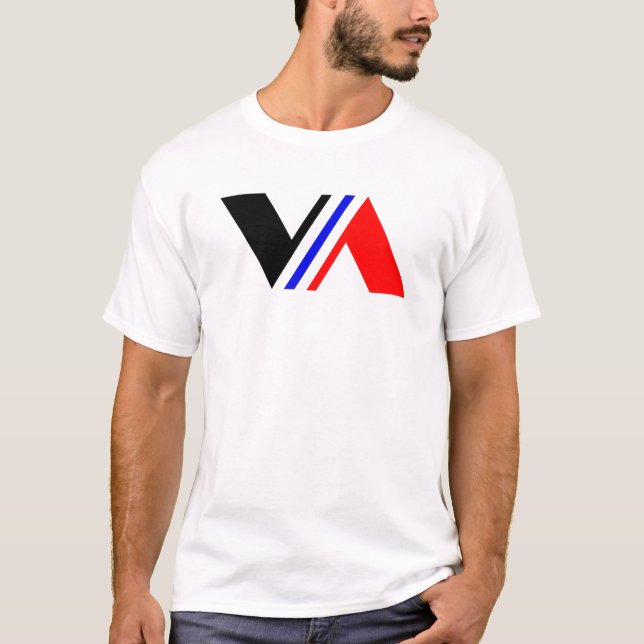 Camiseta Minimal Letra VA Clássico  (Frente)