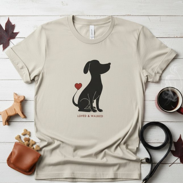 Camiseta Minimal Pawline Design - Dog Lover Graphic (Criador carregado)